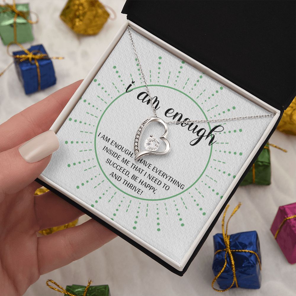 Forever Love Necklace with message card, Gift To Self Motivate your loved ones, unique Gift for family and Friends, Gift for all occasion etc