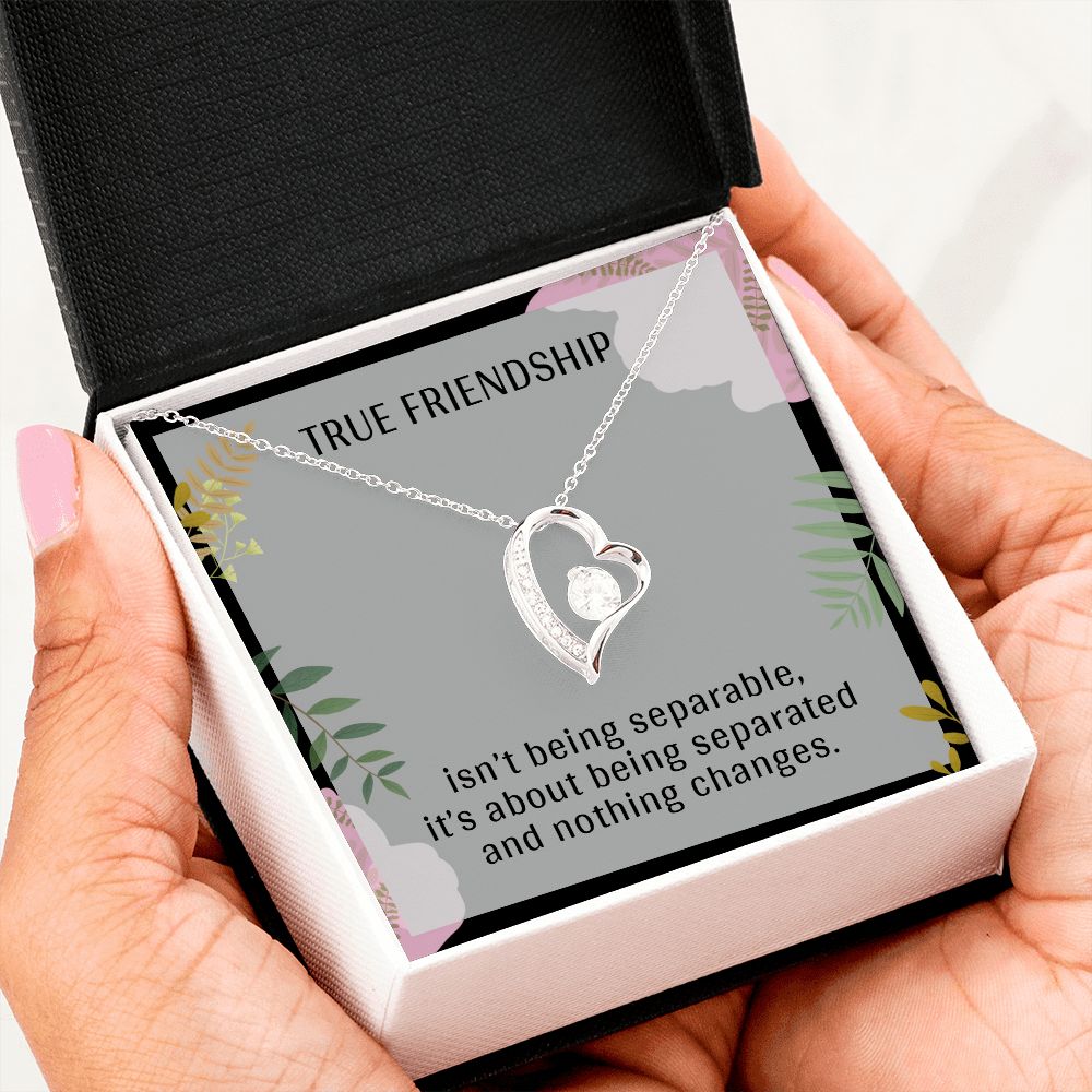 TRUE FRIENDSHIP, FOREVER LOVE NECKLACE FOR FRIENDS, FOREVER BEST FRIEND, BFF, BIRTHDAY/ FRIENDSHIP DAY GIFT FOR HER