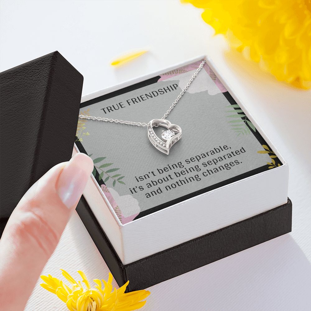 TRUE FRIENDSHIP, FOREVER LOVE NECKLACE FOR FRIENDS, FOREVER BEST FRIEND, BFF, BIRTHDAY/ FRIENDSHIP DAY GIFT FOR HER