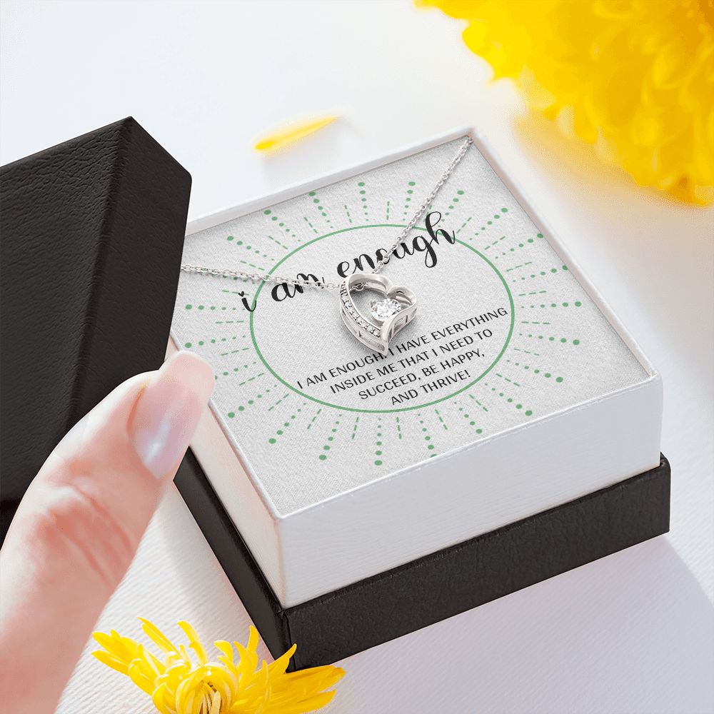 Forever Love Necklace with message card, Gift To Self Motivate your loved ones, unique Gift for family and Friends, Gift for all occasion etc