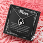 Mom, Forever Love Necklace With I Love You The Most You're The Best Message Card, Mother's Day Gift, Birthday, Anniversary, Pendant For Her, Jewelry For Her