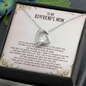 To My Boyfriend's Mom, Forever Love Necklace With Thank You For Raising The Perfect Man Message Card, Mother's Day Gift, Anniversary, Birthday, Jewelry For Her, Pendant For Her