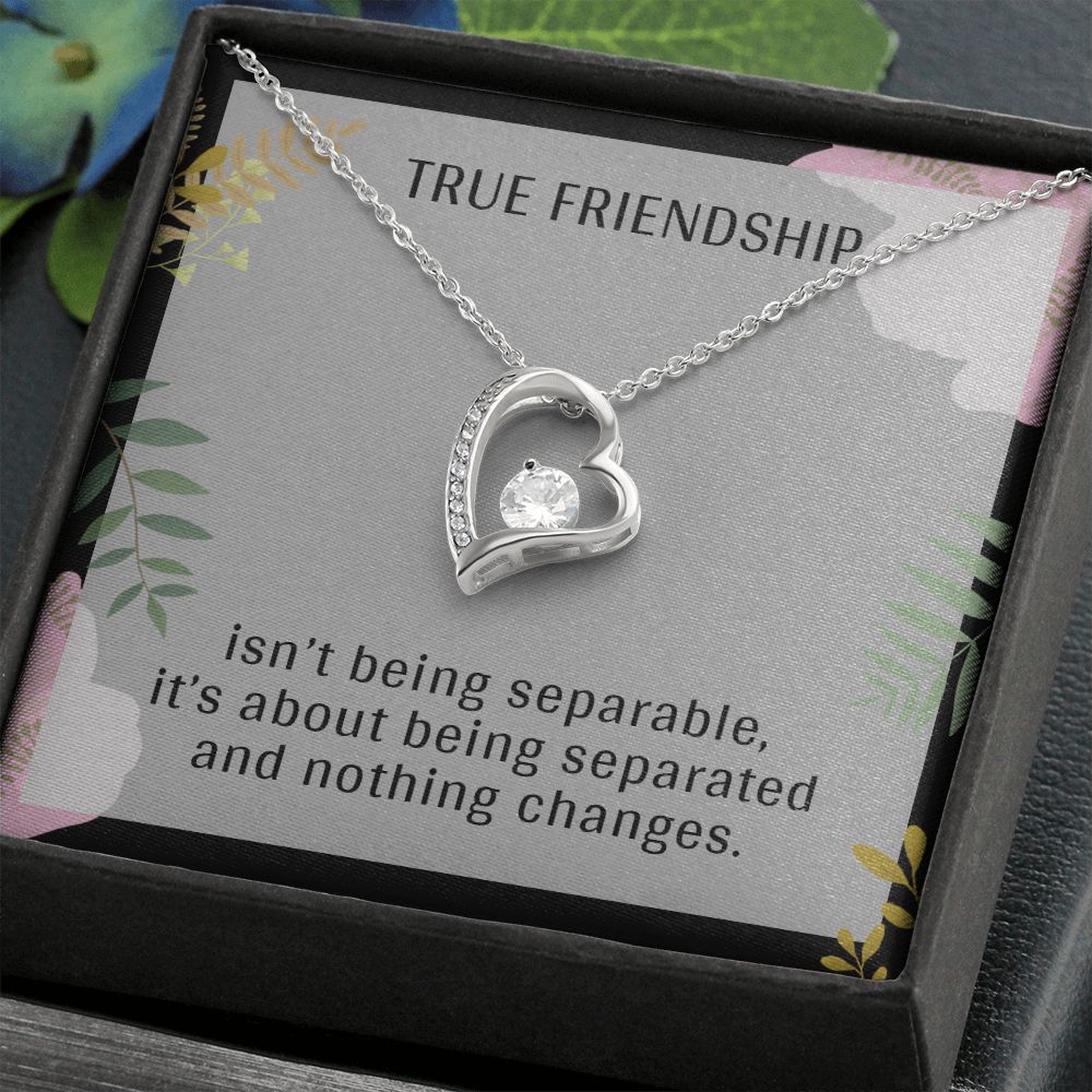 TRUE FRIENDSHIP, FOREVER LOVE NECKLACE FOR FRIENDS, FOREVER BEST FRIEND, BFF, BIRTHDAY/ FRIENDSHIP DAY GIFT FOR HER