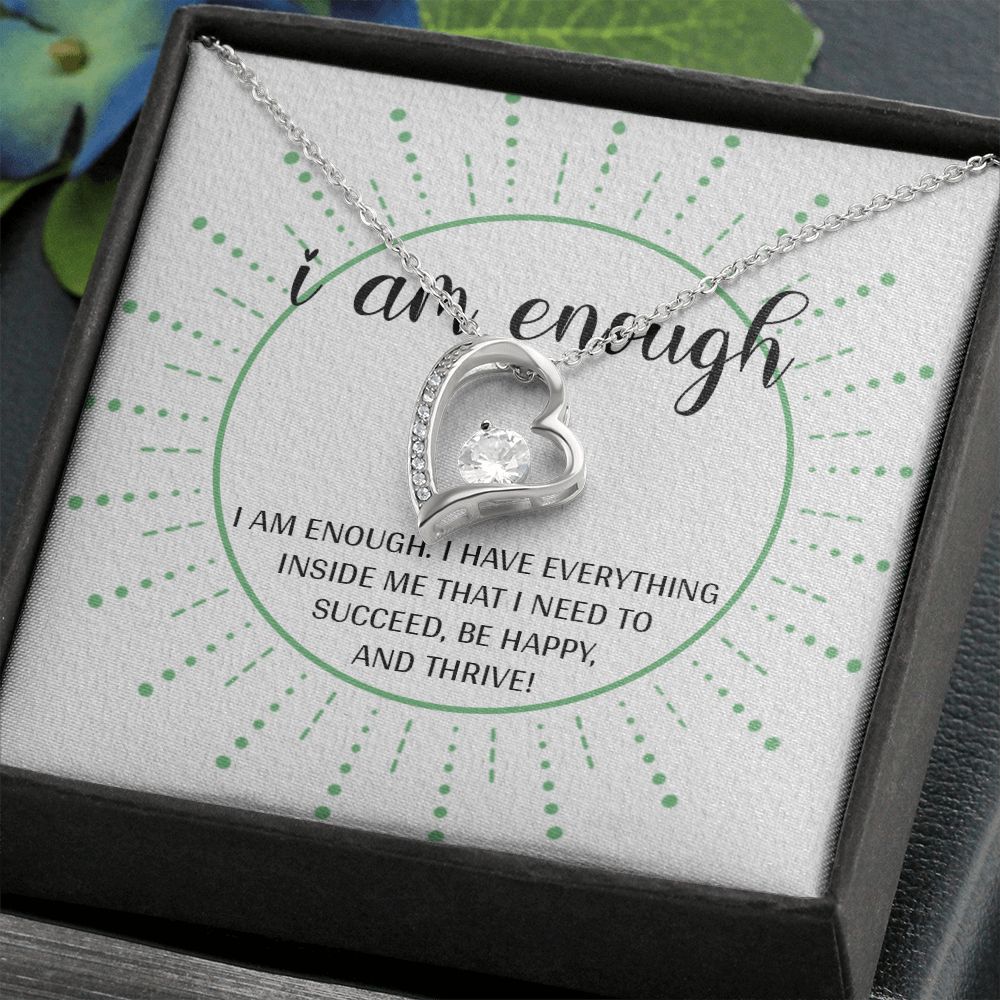 Forever Love Necklace with message card, Gift To Self Motivate your loved ones, unique Gift for family and Friends, Gift for all occasion etc
