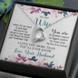 To My Wife, Forever Love Necklace With I Love You More Than You'll Ever Know Message Card, Pendant For Her, Birthday, Anniversary, Gift For Her, Jewelry For Her