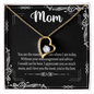 Mom, Forever Love Necklace With I Love You The Most You're The Best Message Card, Mother's Day Gift, Birthday, Anniversary, Pendant For Her, Jewelry For Her
