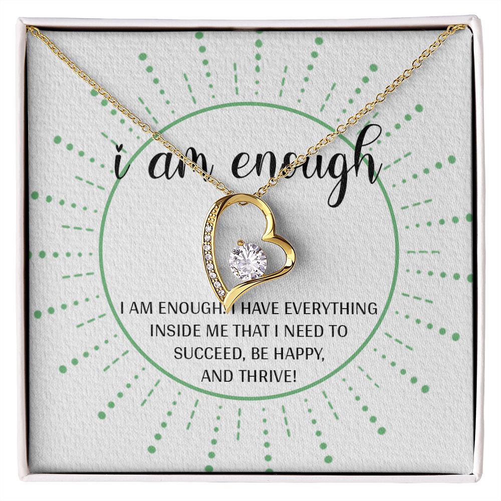 Forever Love Necklace with message card, Gift To Self Motivate your loved ones, unique Gift for family and Friends, Gift for all occasion etc