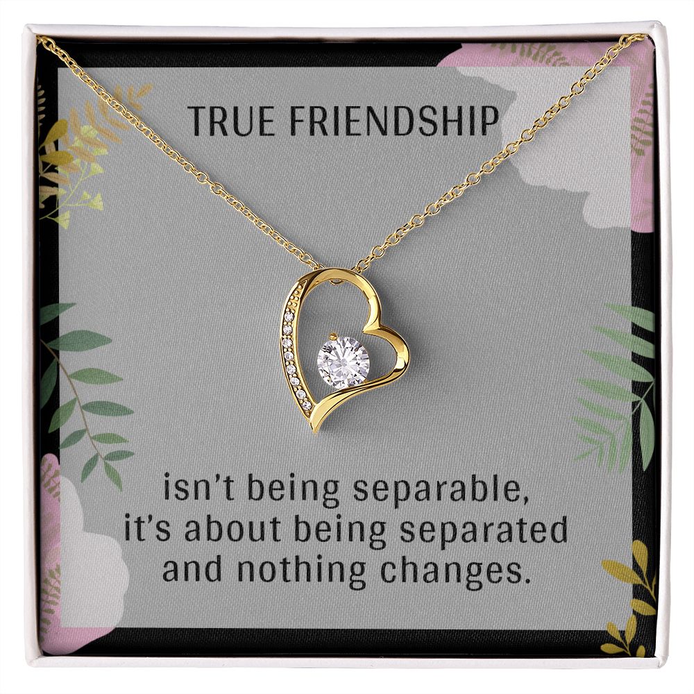TRUE FRIENDSHIP, FOREVER LOVE NECKLACE FOR FRIENDS, FOREVER BEST FRIEND, BFF, BIRTHDAY/ FRIENDSHIP DAY GIFT FOR HER