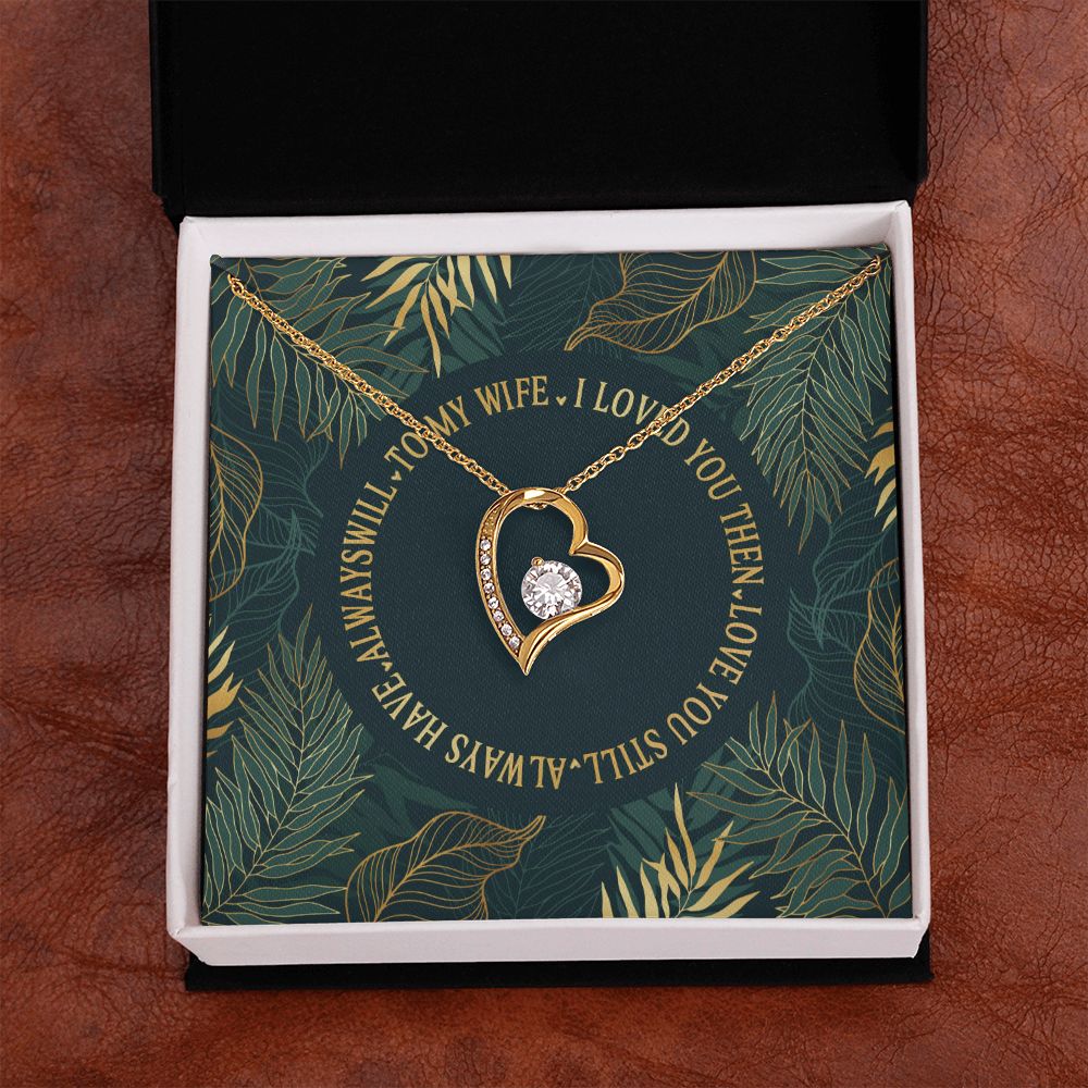 Forever Love Necklace, To My Wife, Necklace With Message Card, Birthday Gift For Her