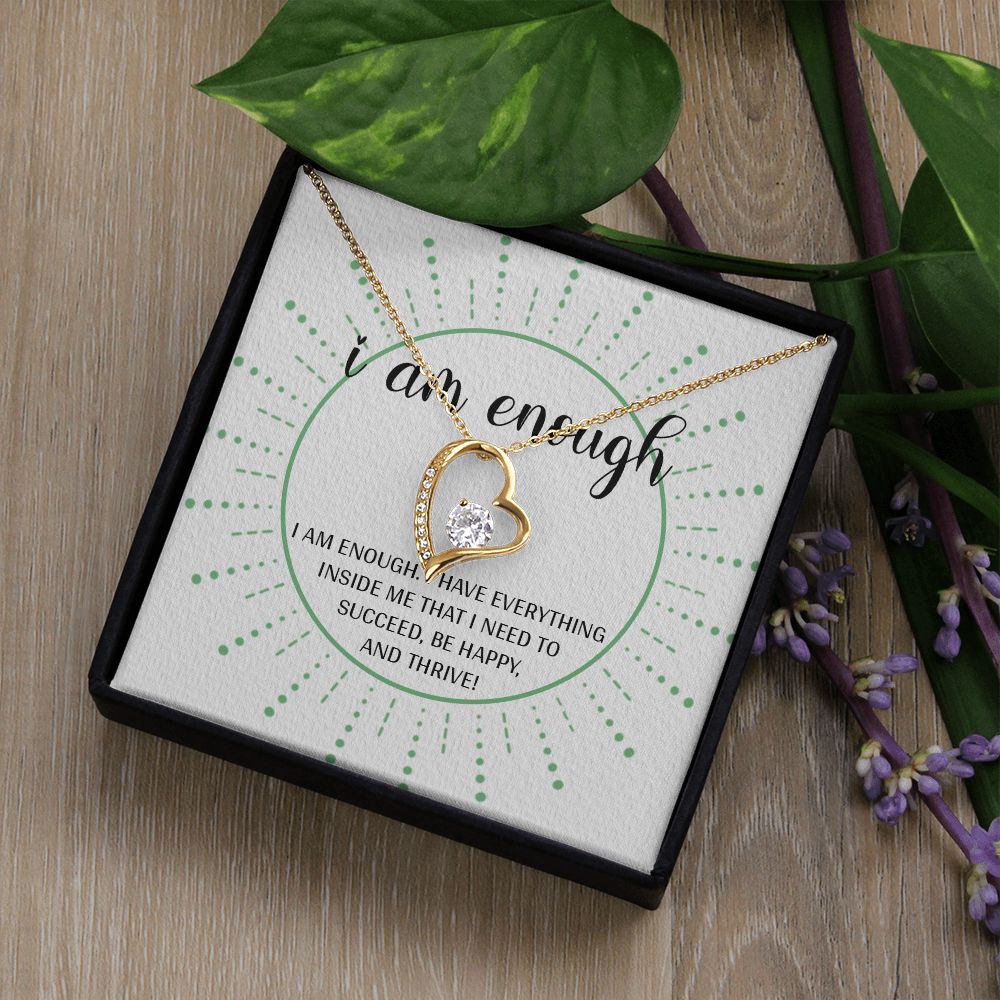 Forever Love Necklace with message card, Gift To Self Motivate your loved ones, unique Gift for family and Friends, Gift for all occasion etc