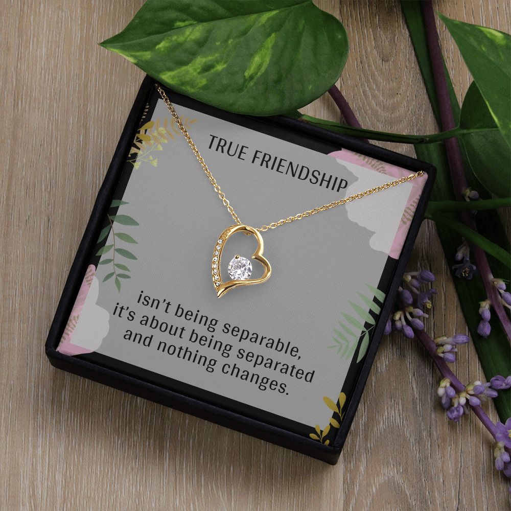 TRUE FRIENDSHIP, FOREVER LOVE NECKLACE FOR FRIENDS, FOREVER BEST FRIEND, BFF, BIRTHDAY/ FRIENDSHIP DAY GIFT FOR HER