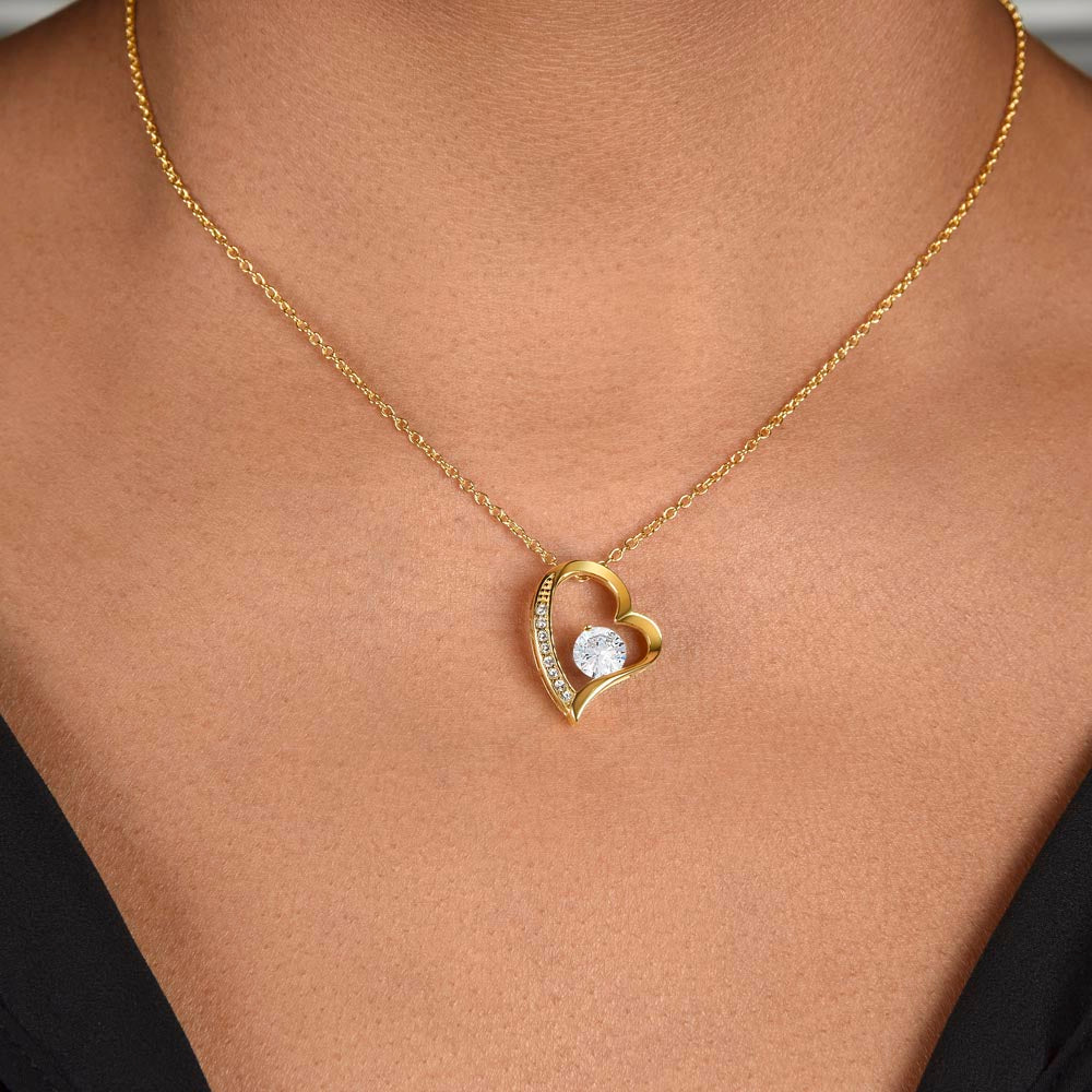 Forever Love Necklace, To My Wife, Necklace With Message Card, Birthday Gift For Her