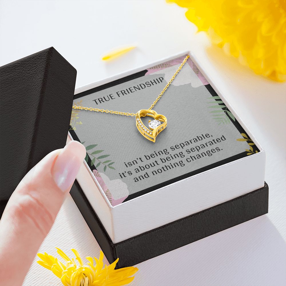 TRUE FRIENDSHIP, FOREVER LOVE NECKLACE FOR FRIENDS, FOREVER BEST FRIEND, BFF, BIRTHDAY/ FRIENDSHIP DAY GIFT FOR HER