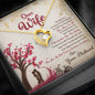 Dear Wife You Are My Best Friend, Soulmate And Everything Heart Necklace, Pendant For wife, Gift For Anniversary, Christmas And Valentine's Day, Silver/ Golden Heart Shape Pendant For Wife