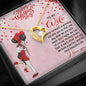Couple Collection For Valentine's Day, Necklace With Message Card, To My Wife I Look Forward To Growing Old with You Necklace, Couple Jewelry, Gold/Silver Necklace
