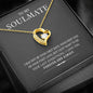 To My Soulmate Silver Forever Love Necklace, Gift For Your Better Half, I love You Forever And Always Necklace, Pendant With Message Card, Couple Gifts, Jewelry For Her