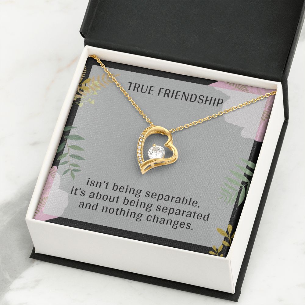 TRUE FRIENDSHIP, FOREVER LOVE NECKLACE FOR FRIENDS, FOREVER BEST FRIEND, BFF, BIRTHDAY/ FRIENDSHIP DAY GIFT FOR HER