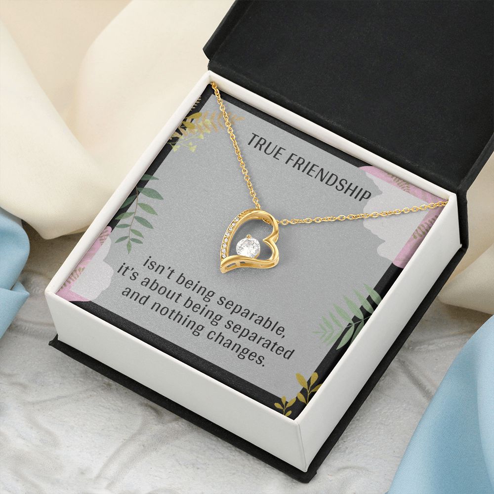 TRUE FRIENDSHIP, FOREVER LOVE NECKLACE FOR FRIENDS, FOREVER BEST FRIEND, BFF, BIRTHDAY/ FRIENDSHIP DAY GIFT FOR HER