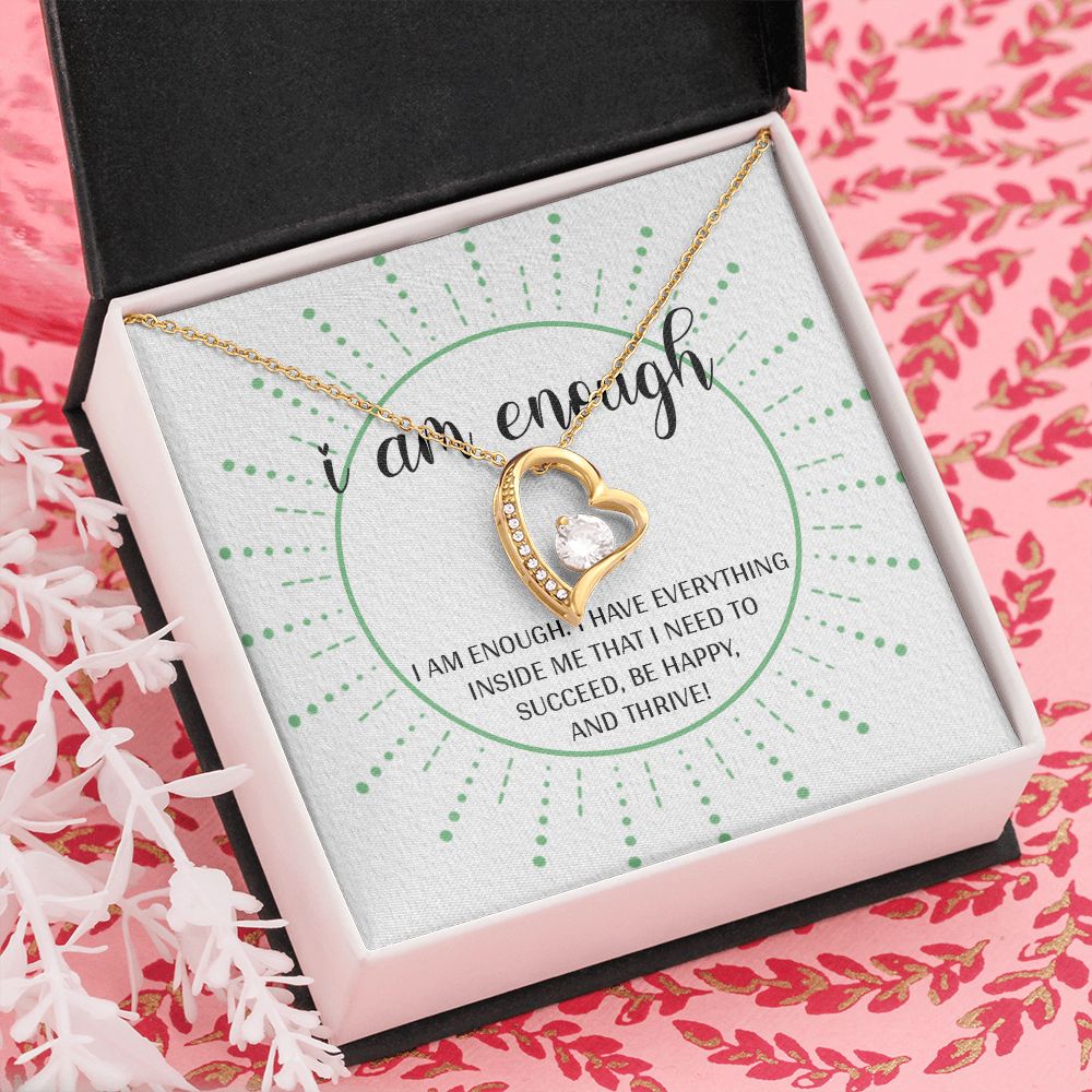 Forever Love Necklace with message card, Gift To Self Motivate your loved ones, unique Gift for family and Friends, Gift for all occasion etc