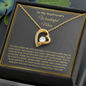 To My Boyfriend's Wonderful Mom, Forever Love Necklace With Thanks For Raising The Man Of My Dream Message Card, Mother's Day Gift, Birthday, Anniversary, Gift For Her, Pendant For Her, Jewelry For Her