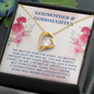 To My Godmother, Forever Love Necklace With Our Bond Will Never Cease To Grow Message Card, Mother's Day Gift, Pendant For Her, Birthday, Anniversary, Gift For Her, Jewelry For Her