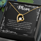 Mom, Forever Love Necklace With I Love You The Most You're The Best Message Card, Mother's Day Gift, Birthday, Anniversary, Pendant For Her, Jewelry For Her