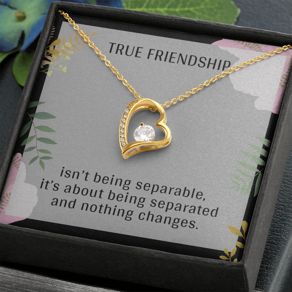 TRUE FRIENDSHIP, FOREVER LOVE NECKLACE FOR FRIENDS, FOREVER BEST FRIEND, BFF, BIRTHDAY/ FRIENDSHIP DAY GIFT FOR HER