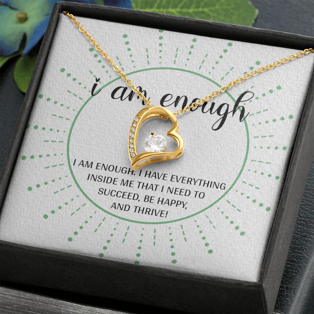Forever Love Necklace with message card, Gift To Self Motivate your loved ones, unique Gift for family and Friends, Gift for all occasion etc