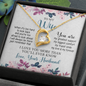 To My Wife, Forever Love Necklace With I Love You More Than You'll Ever Know Message Card, Pendant For Her, Birthday, Anniversary, Gift For Her, Jewelry For Her