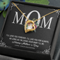 To Mom, Forever Love Necklace, Gift For Mom From Daughter, Mother's Day Special Gift, Mom Birthday Gift from Daughter, Jewelry Gift for Mom, Necklace for Mom
