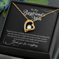 To My Boyfriend's Mom, Forever Love Necklace With Thanks You For Everything Message Card, Mother's Day Gift, Birthday, Anniversary, Pendant For Her, Jewelry For Her