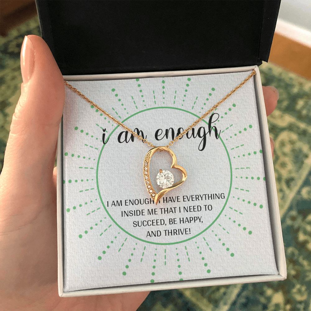 Forever Love Necklace with message card, Gift To Self Motivate your loved ones, unique Gift for family and Friends, Gift for all occasion etc