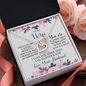 To My Wife, Interlocking Hearts Necklace With I Love You More Than You'll Ever Know Message Card, Pendant For Her, Birthday, Anniversary, Gift For Her, Jewelry For Her