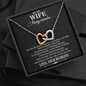 To My Wife Always Remember, Interlocking Hearts Necklace With If There's Life After That, I'll Love You Then Message Card, Anniversary, Birthday, Gift For Her, Jewelry For Her, Pendant For Her