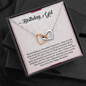 Birthday Girl, Interlocking Hearts Necklace, Pendant For Her, Birthday Gift For Her, Jewelry For Her, Gift For Her, Present For Her Birthday, Necklace For Her