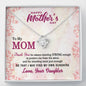 To My Mom, Thank You For Always standing strong Enough To Protect Me, Silver Knot Pendant For Mom, Necklace With Message Card, Happy Mother's Day, Birthday