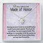 Mother In Law Necklace With Message Card, Mother in Law Jewelry, Mother Day Necklace, Ideas For Her, Knot Necklace, Birthday Gift, Mother in Law Gifts For Christmas