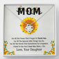 To My Mom, I Need To Say I Love You Mom, Knot Pendant For Mother Gift Ideas For Mother/Daughter, Jewelry For Her, Silver Pendant, Necklace With Message Card