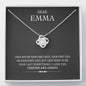 Dear Wife, I Love You Forever And Always, Silver Love Knot Necklace, Valentine’s Gift, Birthday, Necklace With Message Card, Gift For Soulmate, Pendant