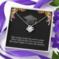 To A Beautiful Girl, Love Knot Necklace With Don't Forget To Enjoy The Journey Message Card, Graduation Ceremony Gift For Her, Jewelry For Her, Pendant For Her