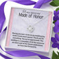 Mother In Law Necklace With Message Card, Mother in Law Jewelry, Mother Day Necklace, Ideas For Her, Knot Necklace, Birthday Gift, Mother in Law Gifts For Christmas