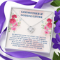 To My Godmother, Love Knot Necklace With Our Bond Will Never Cease To Grow Message Card, Mother's Day Gift, Pendant For Her, Birthday, Anniversary, Gift For Her, Jewelry For Her