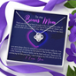 To My Bonus Mom, Love Knot Necklace, Mother’s Day Gift Pendant For Her, Christmas, Birthday, Anniversary, Gift For Her, Jewelry For Her, Necklace For Her