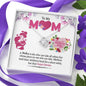 To My Mom, A Mother Whose Place No One Else Can Take, Knot Pendant For Your Mom, Necklace With Message Card, Gift Ideas For Mom, Silver Knot Pendant, Birthday