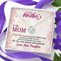 To My Mom, Thank You For Always standing strong Enough To Protect Me, Silver Knot Pendant For Mom, Necklace With Message Card, Happy Mother's Day, Birthday
