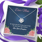 To My Mom, Knot Pendant For Your Beautiful Mother, Gift Ideas For Mother/Daughter, Silver Pendant, Necklace With Message Card, Jewelry For Her, Birthday