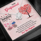 Gift For Girlfriend/Soulmate/Wife, Love Knot Pendant For Her, Necklace With message Card, Couple Jewelry, Present For Valentine's Day, Couple Collection