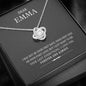 Dear Wife, I Love You Forever And Always, Silver Love Knot Necklace, Valentine’s Gift, Birthday, Necklace With Message Card, Gift For Soulmate, Pendant