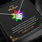 To My Mom, You Have Nurtured and Cared Since The Day Of My Birth, Jewelry For Her, Knot Pendant For Mother, Necklace With Message Card, Silver Pendant, Birthday