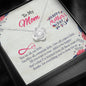 To My Mom, Thanks For Everything You've Done For Us, Jewelry For Her, Pendant For Mom, Necklace With Message Card, Silver Knot Pendant, Anniversary, Christmas